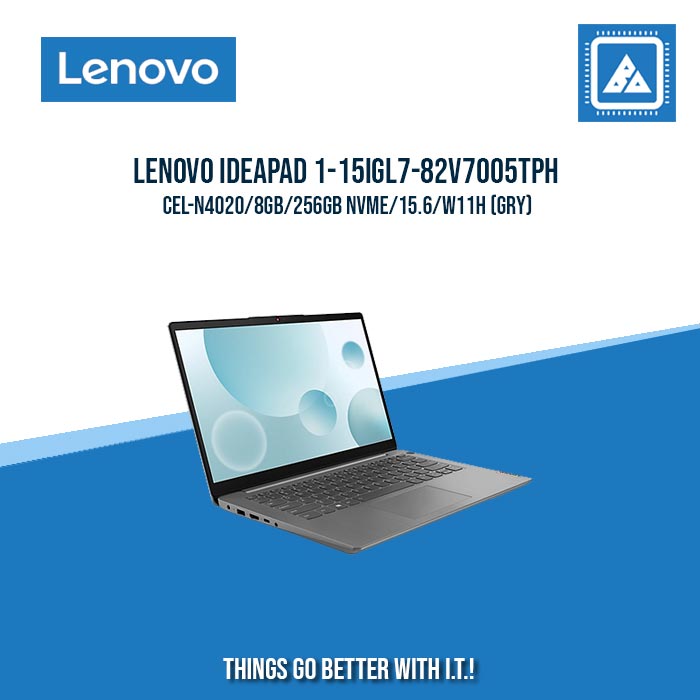 LENOVO IDEAPAD 1-15IGL7-82V7005TPH CEL-N4020/8GB/256GB NVME | BEST FOR STUDENTS LAPTOP LENOVO IDEAPAD 1-15IGL7-82V7005TPH CEL-N4020/8GB/256GB NVME | BEST FOR STUDENTS LAPTOP